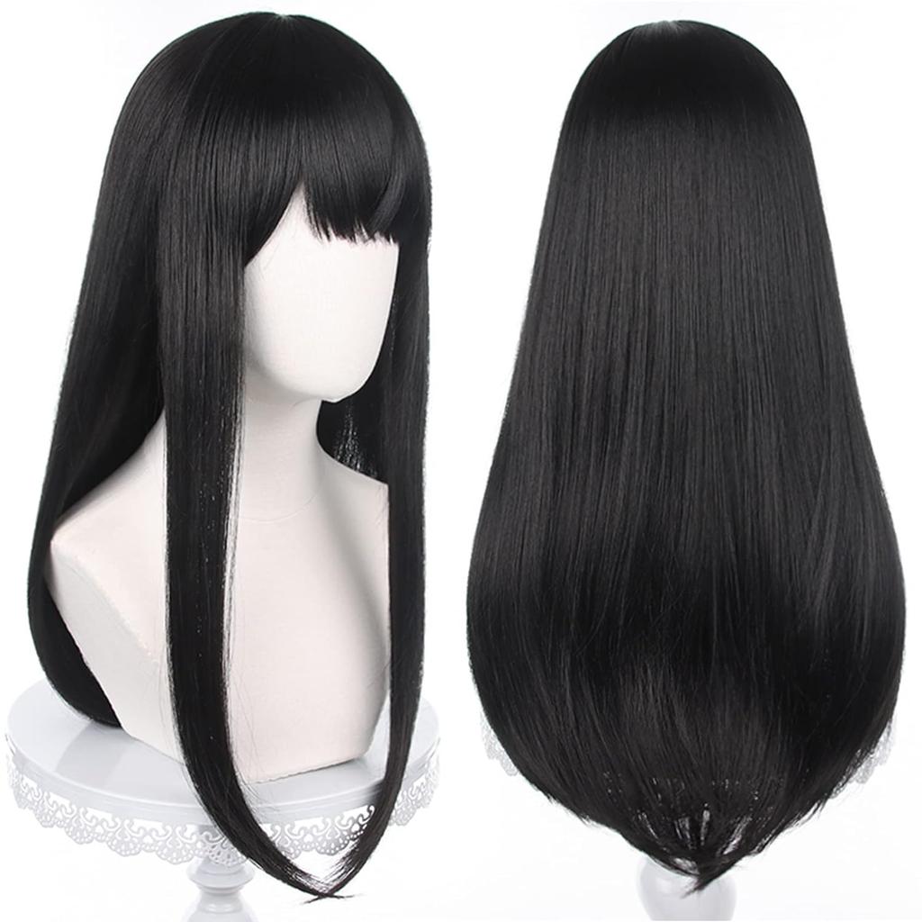 Angel Devil for Chainsaw Man Bangs Long Orange Brown Cosplay Wigs Halloween Costume Party AdultHair Wig