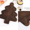 Christmas Tree Tray Wooden Decorative Serving Tray Desktop Food Dessert Plate