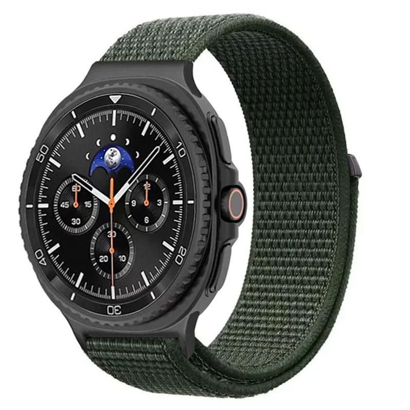 Official Nylon Loop Strap For Samsung Galaxy Watch 8 40mm 44mm Metal Connecting Bracelet Galaxy Watch 8 Classic 46mm Wristband