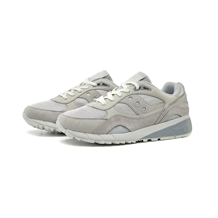 Saucony Shadow 6000 Classic Retro Trend Mesh Suede Slip Resistant Durable Low Top Casual Running Shoes Unisex sneaker Light-Gray S79033-4