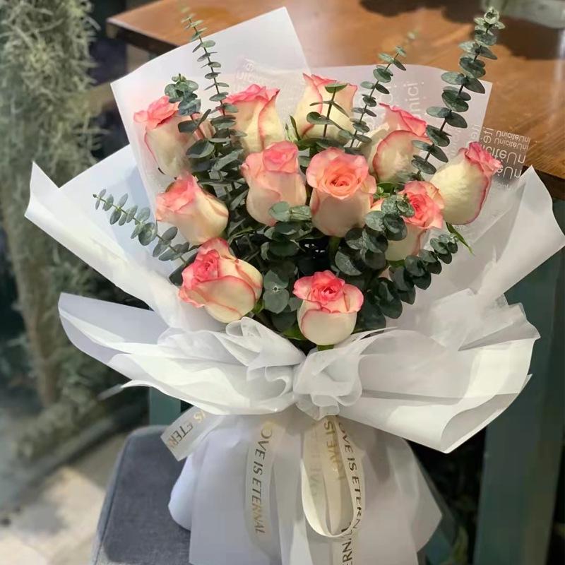 Translucent Waterproof Matte Paper for Florist Bouquets - Korean Solid Color Flower Packaging