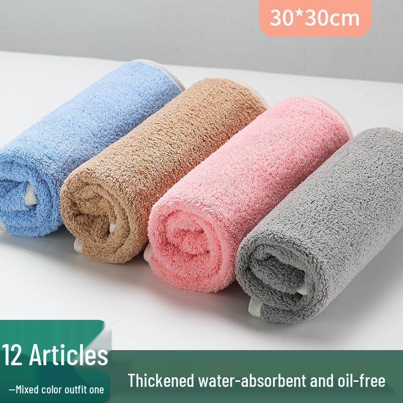Absorbent & Lint-Free Kitchen Dishcloth: Non-Greasy Cleaning Towel for Glass & Tables