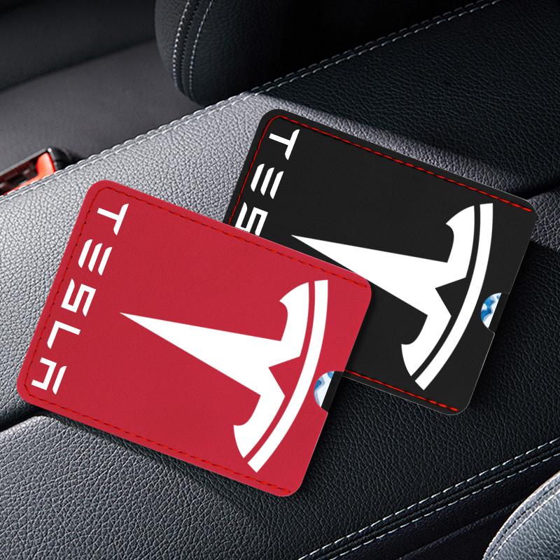 Suede key case Cover For New Tesla Model 3 Card Holder Protector Cover Key Chain For Tesla Model Y Key Accessories