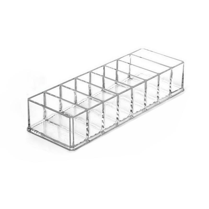 

1 шт., модный органайзер для хранения ювелирных изделий с кабелем для передачи данных, коробка для хранения, держатель для макияжа, прозрачный пластиковый настольный орнамент