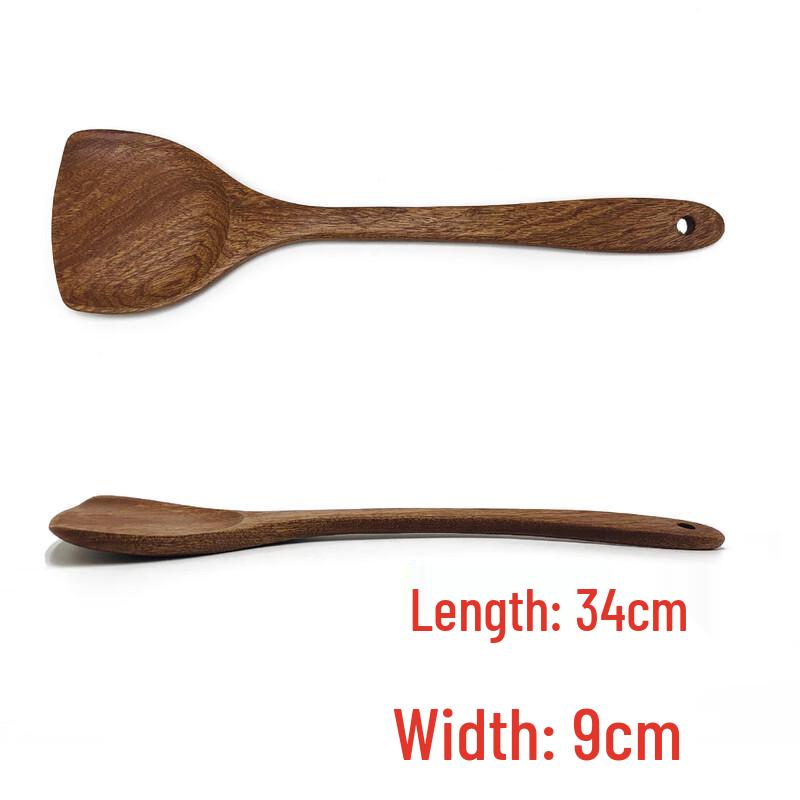 Zhi Shi Wenge Wood Non-Stick Kitchen Utensil Set