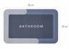 Bath mat, absorbent rug, mat for shower, bathtub, microfiber