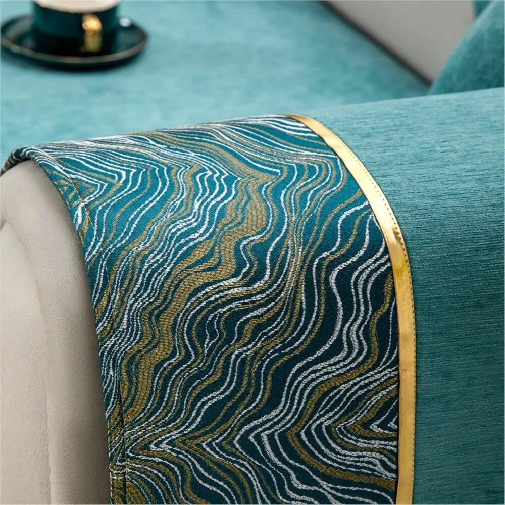 Sofabezug für Wohnzimmer, Chenille-Couchbezüge, Sofakissen, Matte, Vier Jahreszeiten, Sofatuch, L-förmige Sofas, Bezug, Schutzset