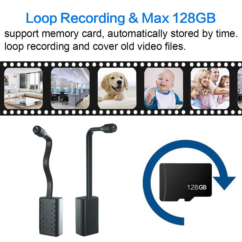 HD 1080P Mini Camera Motion Detection WiFi Camera Video Recorder Indoor Home Security Surveillance Camcorder Support Remote View