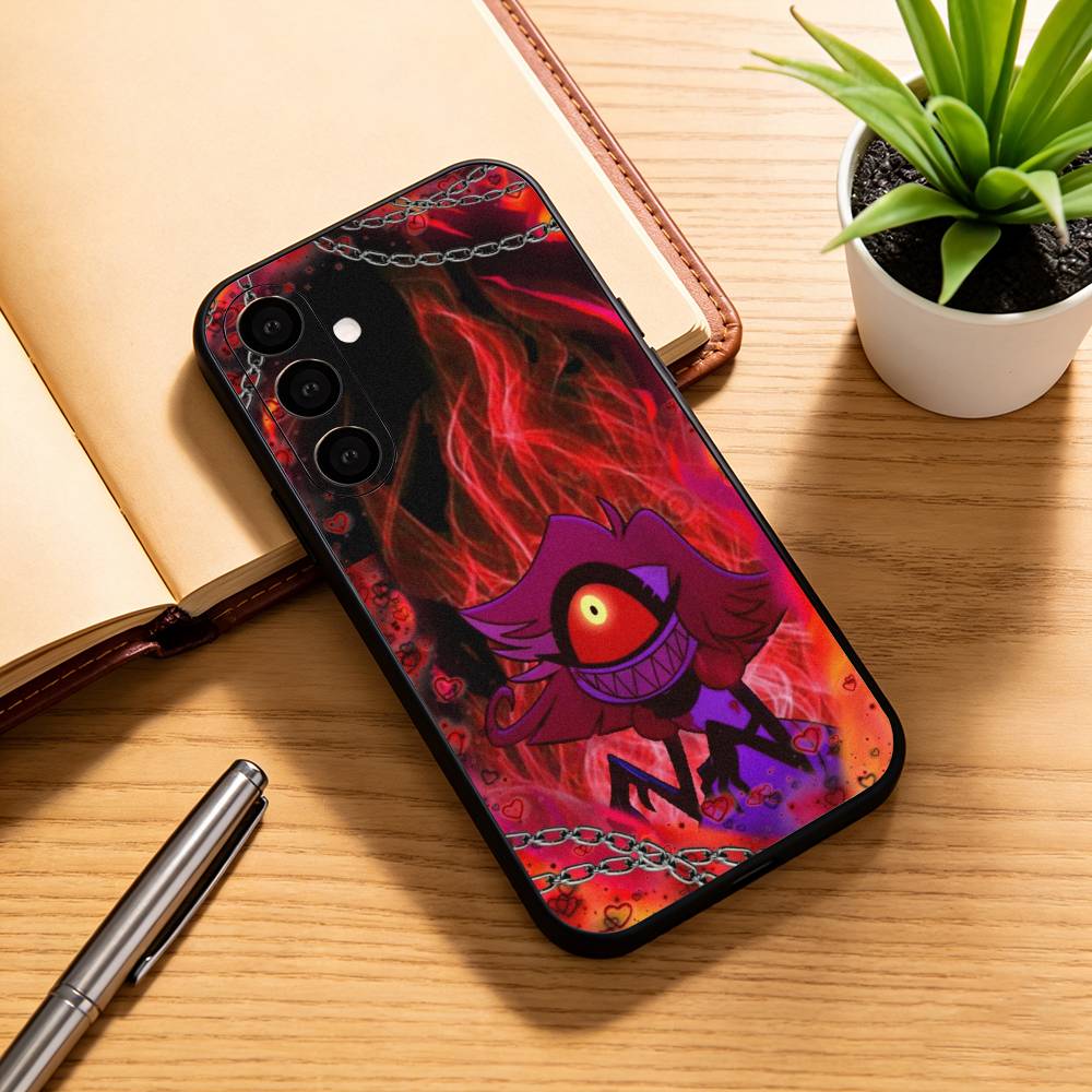 H-Hazbin Hotel N-Niffty  Phone Case For Samsung Galaxy A73,A72,A71,A70,A53,A52,A51,Soft Silicone Black Cover Samsung a72
