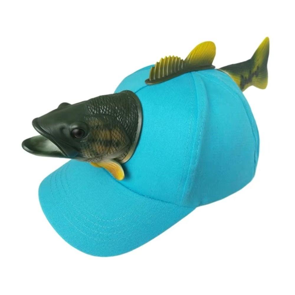 Urlaub Kopfbedeckung Fisch Baseballkappe Eltern-Kind-Party Fischhut Kreative Anglerkappe Outdoor Sport