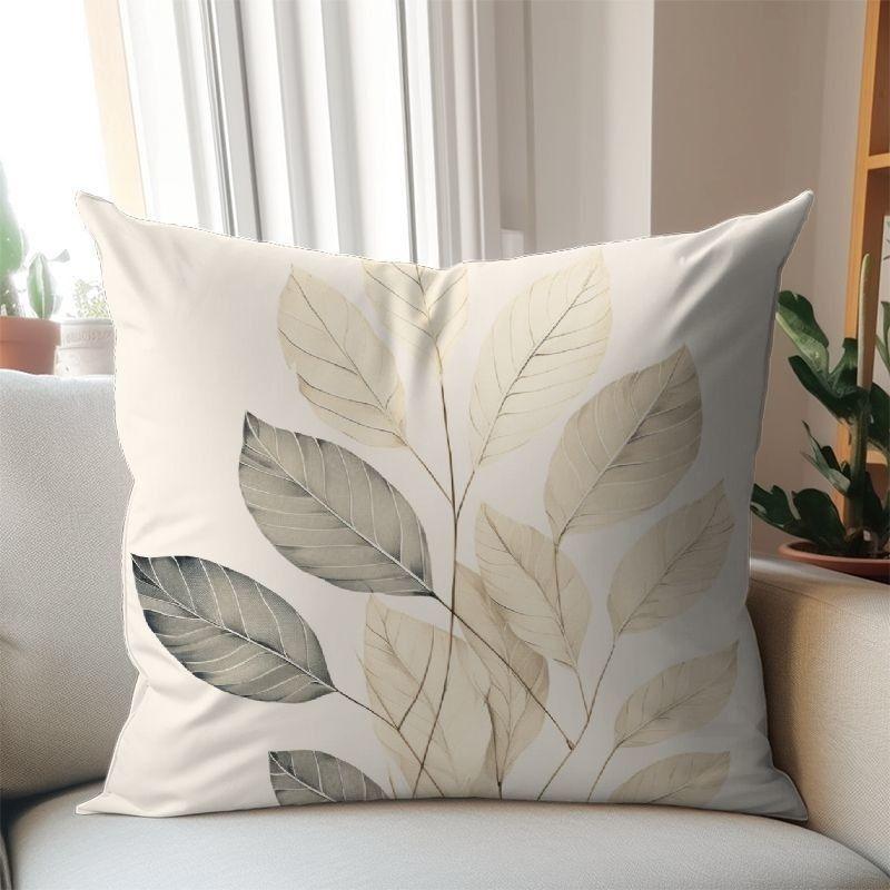 Nordic Style Universal Minimalist Chinese Style Sofa Throw Pillow Cover, Living Room Backrest Pillow Cover