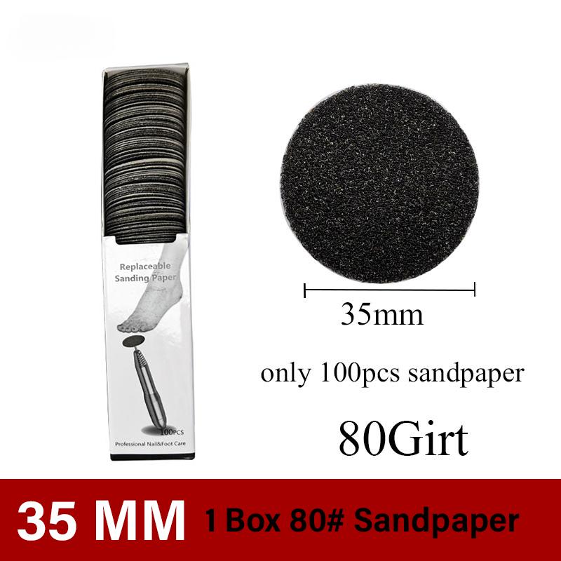 

Инструмент для педикюра, сменная наждачная бумага, электрическая пилка для ног, аксессуары для удаления кутикулы, твердая омертвевшая кожа, удаление мозолистого диска 35MM