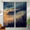 Tenda Scenografica Forest Mist Stampa 3D Tasca per Bastone Camera da Letto Soggiorno Cucina Decorazione Finestra Tenda Facile da Lavare e Curare