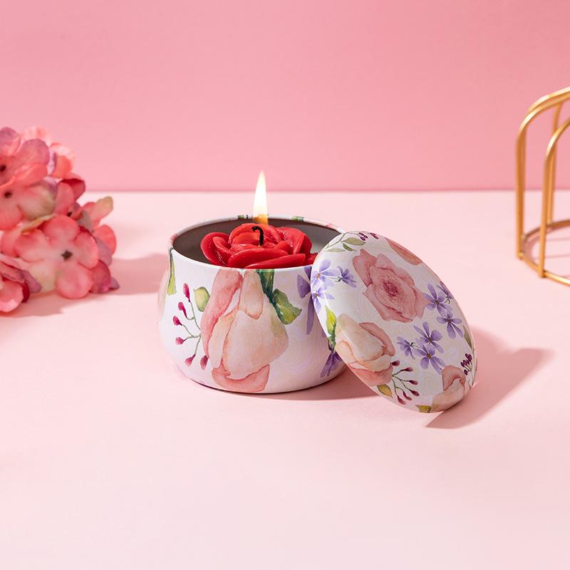 Soy Wax Aromatherapy Candle Gift Box: Long-lasting Fragrance Scented Candle for Home and Bedroom Ornament