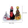 Wooden Cat Christmas Tree Pendant Snowman and Cat Christmas Decoration  Christmas Party