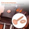A20F-25 Sets Copper Rivet Burrs Washer, Long Leather Copper Rivet Fastener,For Wallets Leather DIY Craft Supplies