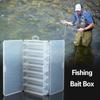 2PCS 14 Compartments Fishing Tackle Box Double Sided Fishing Bait Box  for Outdoor Fishing