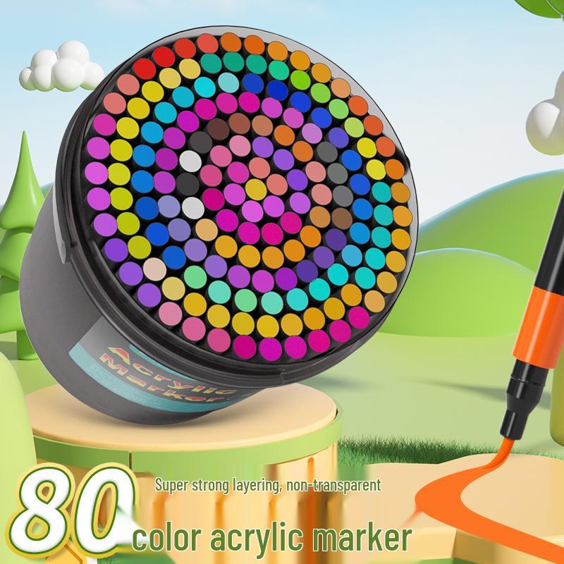 Märchen Weiche Spitze Acrylmarker - Runder Schaft für Grundschüler