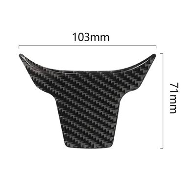 Replacement For Honda Civic 10th Gen 2016-2019 Steering Wheel Bottom Decor Cover Carbon Fiber Sticker