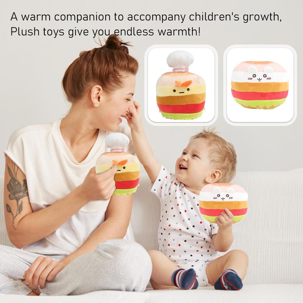Cartoon Burger Toy Usa Chigi Chef Star Pijie Pig Plush Doll Decoration