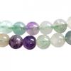 Strand of 64 Round Beads 6mm 6mm Purple Green Rainbow Fluorite