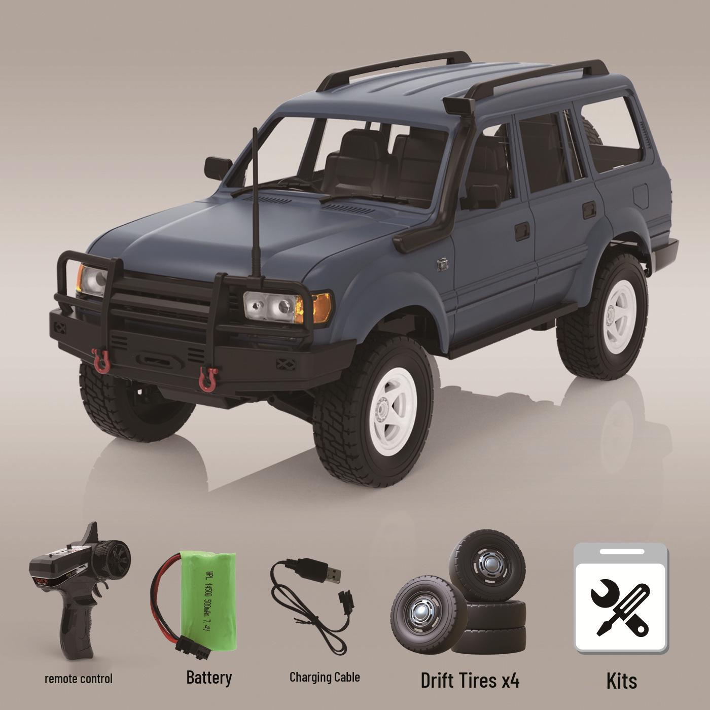 1:16 RC Land Cruiser: D54 4WD Off-Road Remote Control Car 1:16 Scale