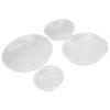 20 Stück Pflanzenuntersetzer 6in 8in 10in 12in Schwerlast-Kunststoff Transparent Blumentopf Untersetzer für