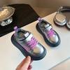 Stylish sneakers for children2026Spring and summer casual shoes for boys and girls in the back-to-school season, leather running shoes for girls