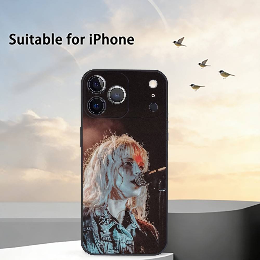 Paramore Pop-Punk B-Band Phone Case For iPhone 17, 16,15,14,13,12,11 Plus,Pro Max, Others Soft Black Cover