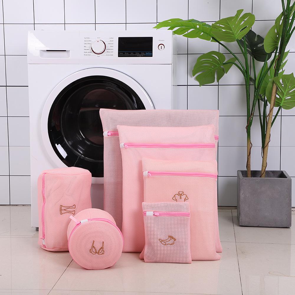 5-delars tecknad nät tvättpåseset: Söt & Förtjockad Tvättnät för BH, Japansk Stil