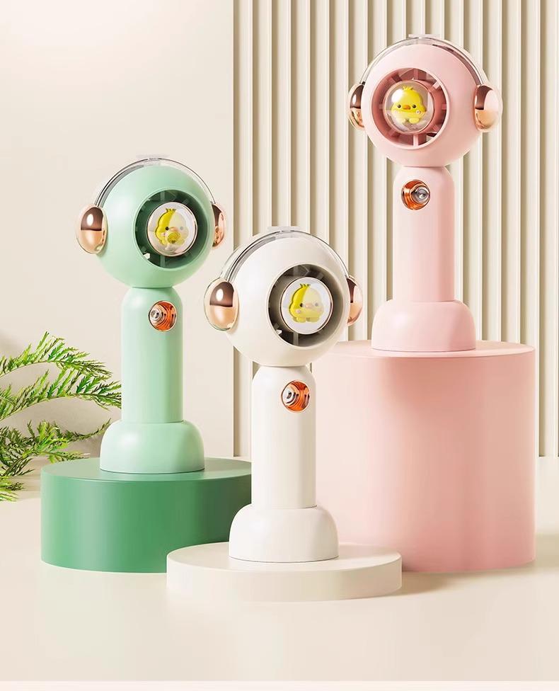 Silent Mini Portable Humidifying Fan for Office, Desktop, or Dorm Use