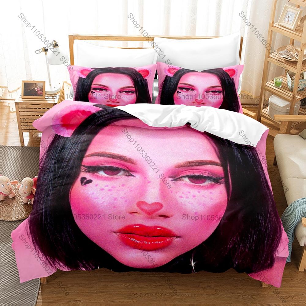 Dela Rose Bedding Set Duvet Cover + 2 Pillowcases Popular Latin Reggaeton Singer Celebrity Bedroom Decor
