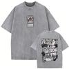 Washed Vintage Anime Hunter X Hunter T-shirts Manga Gon Freecss Graphic T Shirts Men Women Retro Cartoon Oversized Streetwear