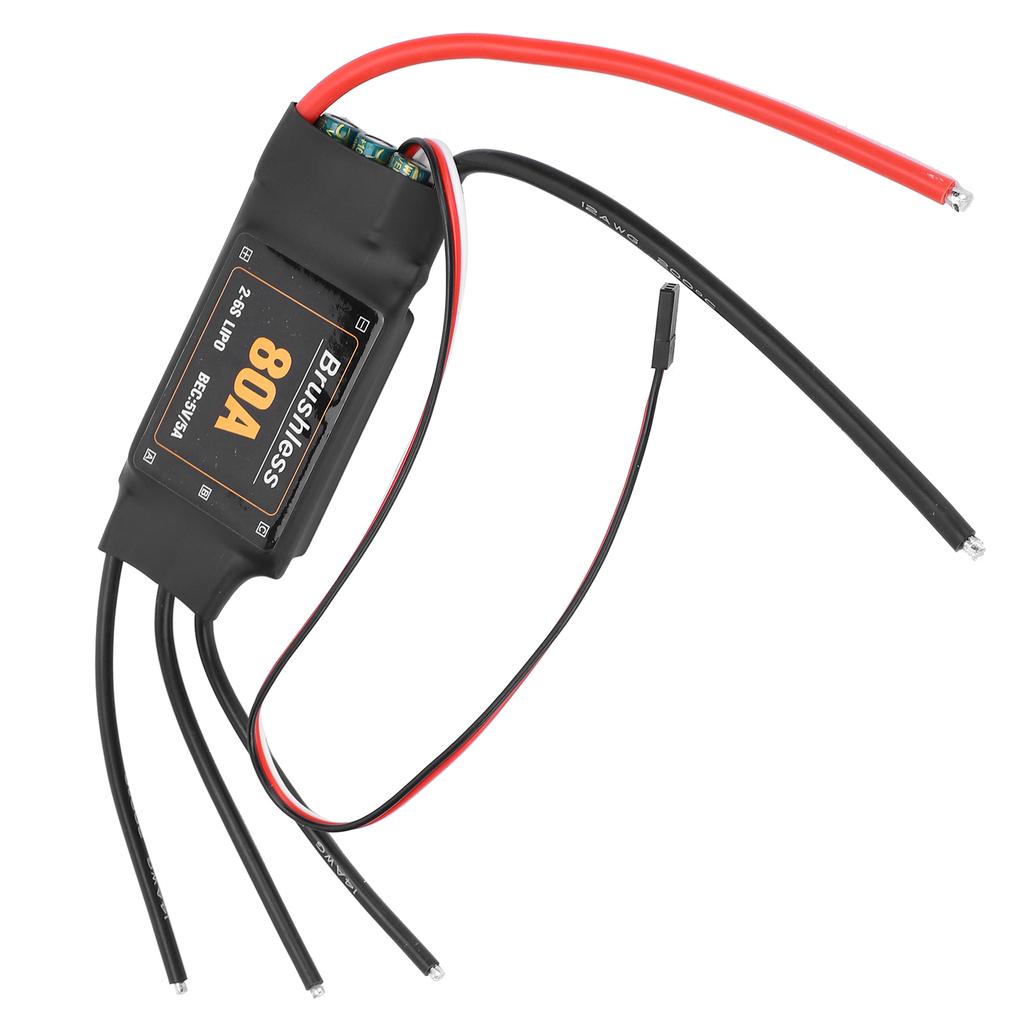 80A Brushless ESC Electronic Speed Controller Accessory for RC Airplane Aircraft Helicopter80A