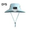 Outdoor Wide Brim Sun Hat with Solar Powered Fan Hat Breathable Mesh Design UV Protection Kids Boys Hat