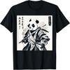 Samurai Panda Graphic Warrior Art Tee Japanese Anime Ukiyo-e T-Shirt