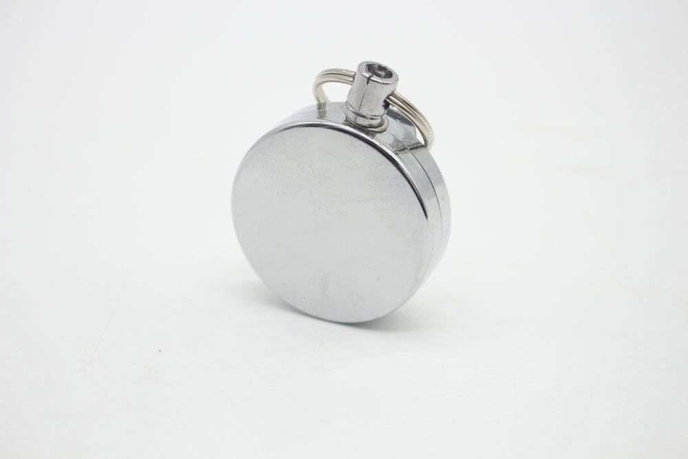 Metal Retractable Pull Chain Reel ID Card Badge Keychain Holder Belt Clip