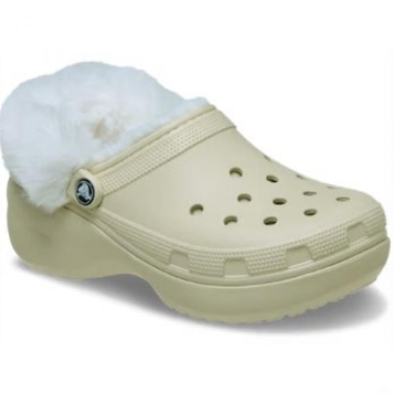 Crocs Classic Platform Fuzz Lined Clog 212854 2y2