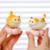 Rotating Cat Figurine Bring Healing Stone Holder Stress Good Luck Relief Desk Toy Home