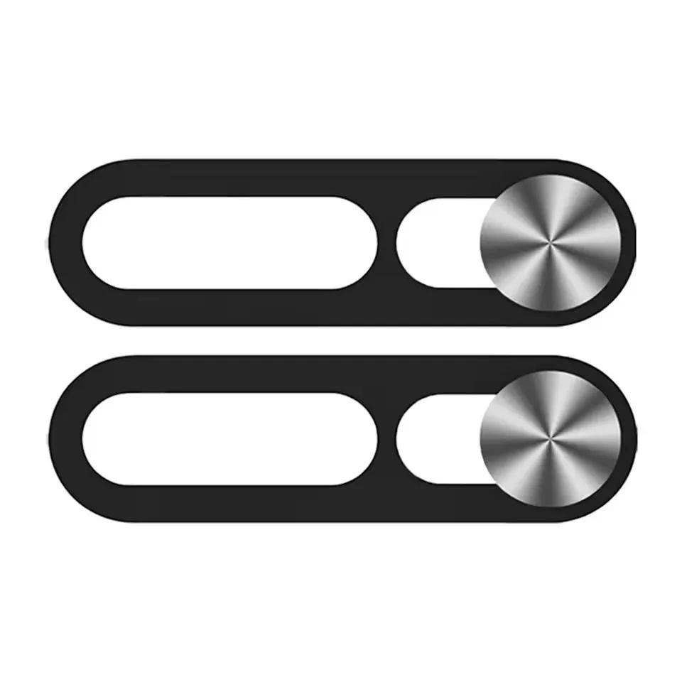 1-2Pcs Black Webcam Cover for IPhone Anti-hacker Shutter Privacy Protection Slide Shield Anti-peep for SmartPhone Laptop Camera
