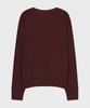 NOIRER Silk Wool Blend Deep V-Neck Knit (Red)