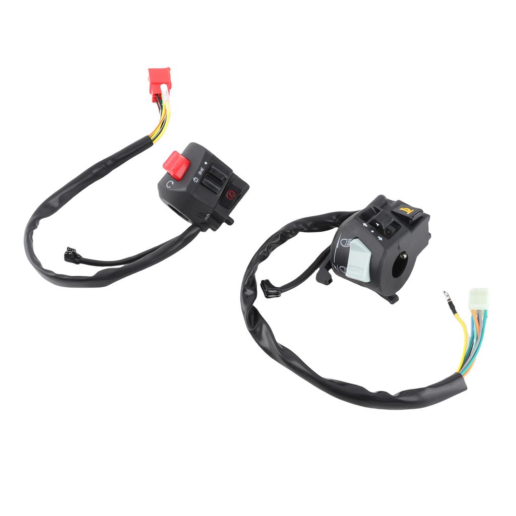 Turn Signal Start  Switch 2x 7/8'' Motorcycle Handlebar Horn Turn Signal Light Control Switch Handlebar Controller Switch