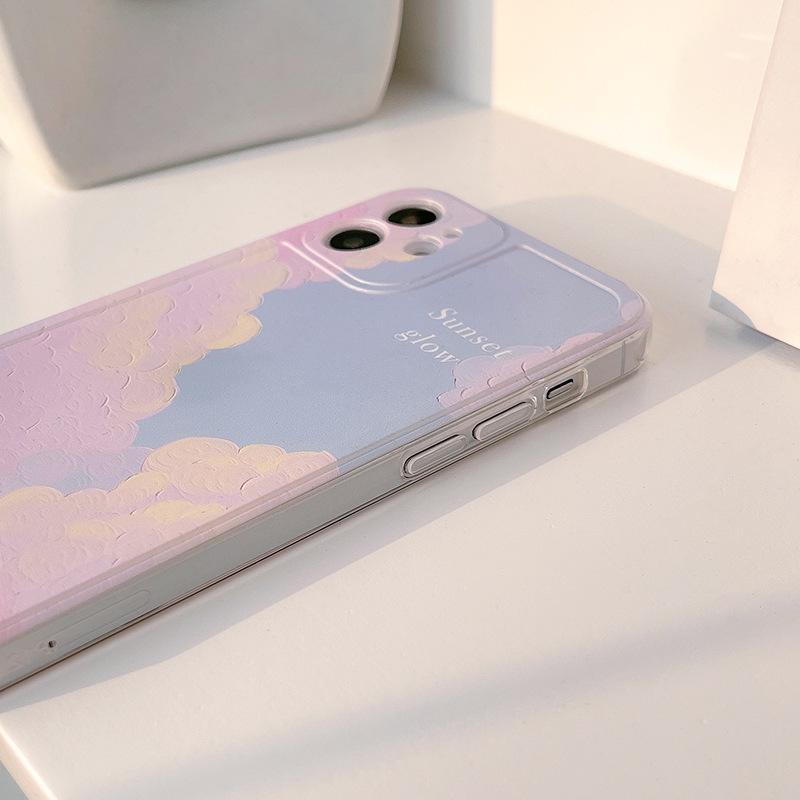 Original Gradient Smudge 12 Apple iPhone 16 Mobile Phone Case 15promax All Inclusive 8P Applicable 14 Protective Case 13
