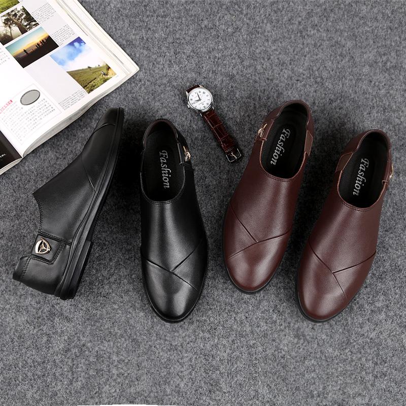 Herren Slipper Luxusmarke Herrenschuhe Echtes Leder Slipper Britischer Stil Lässige Designerschuhe Flacher Absatz Büro Ballerinas