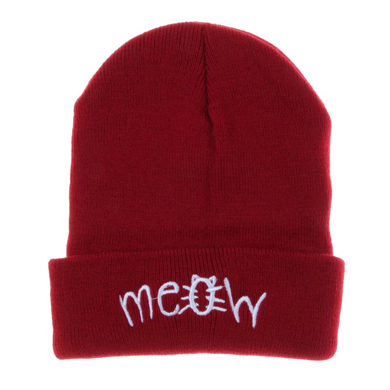 

Зимові шапки для унісекс Шапки-біні В язані однотонні милі шапки Жіноча осінь Жіночі шапки-біні Кепки-шапочки Теплі чоловічі повсякденні шапки вина червоного кольору