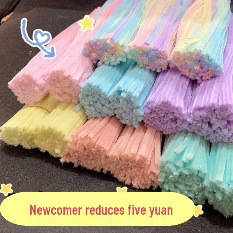 

Получите 200 синельных палочек макаронных цветов для создания букетов своими руками