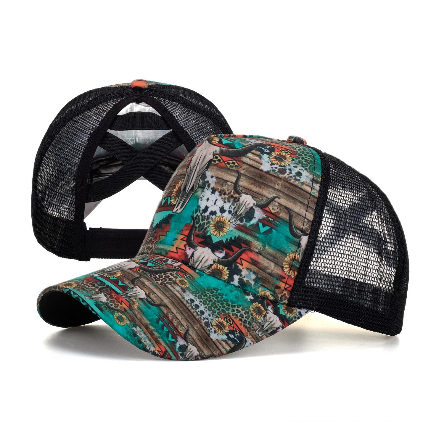 

Новая бейсболка Bull Head Cross Mesh Cap Женская кепка от солнца