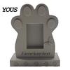 2 In 1 Pet Memorial Frame Tombstone Dog Stone, with Built-in Photo Card Slot, 3D Butterfly And Stone Design Paw Design, Commemorative