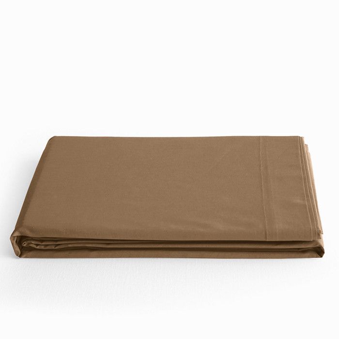 “Premium” Flat Sheet for Single Bed &; 2 Places - Premium Taupe - 240 X 300 Cm for Double Bed