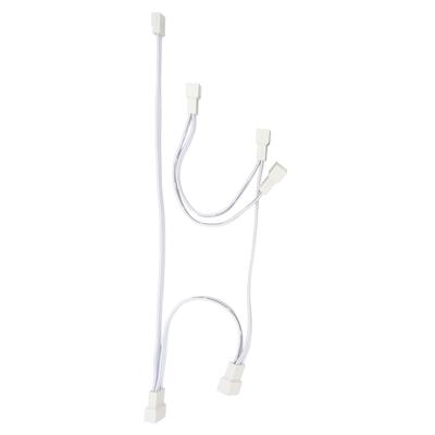 1 To 5 Chassis Fan Extension Cable Flexible ABS 4 Pin Extension Power Cable for Computer PC